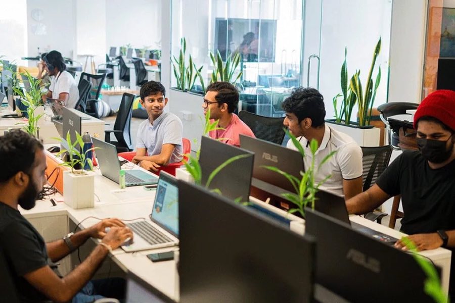 Surge engineers at their desks in Colombo